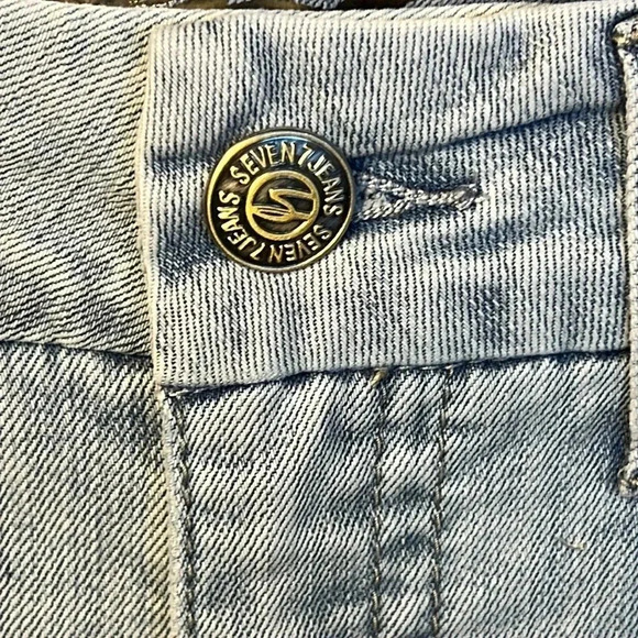 Seven womens jeans Tummy less slimming control panel 10 high-rise skinny distres - Picture 5 of 11